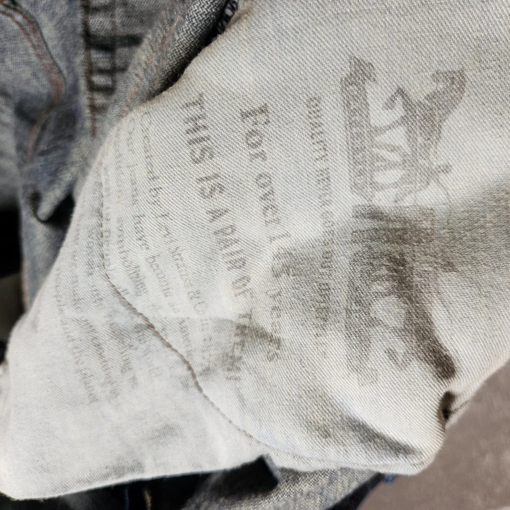 Levi's 569‎ Jeans Men's 41X29 (Tag 38x30) Loose Fit Straight Leg Blue Pre-Owned